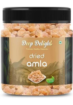 Deep Delight Dried Amla Candy | Organic Dry Indian Gooseberry Fruit Mouth Freshener (250 G)