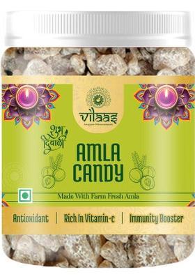 Vilaas Amla Candy | High In Vitamin C Organic Dry Indian Gooseberry, No Added Sugar Chatpata (300 G)