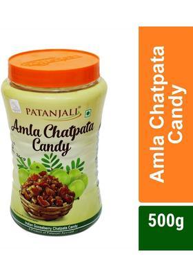 Patanjali Chatpata Dry Amla Candy, Natural Amla, Indian Gooseberry, Boosts Digestion Candy (500 G)