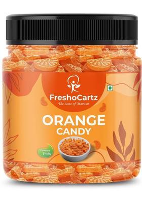 Freshocartz Orange Flavoured Candy | Santra Toffee Narangi For Kids Sweet And Sour Candy, Khatti Meethi (400 G)