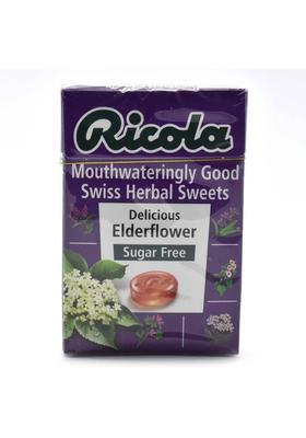 Ricola Sugar Free Swiss Herbal Sweets, 45G - Delicious Elderflower Fruits Candy (45 G)