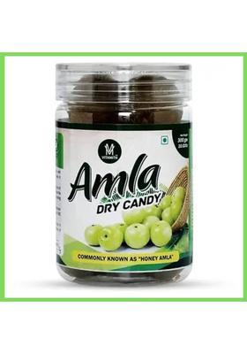 Vitamith 100% Natural Amla Whole Fruit Sun-Dried Indian Gooseberry Pack (300 Gms) Sweet Awla Candy G)