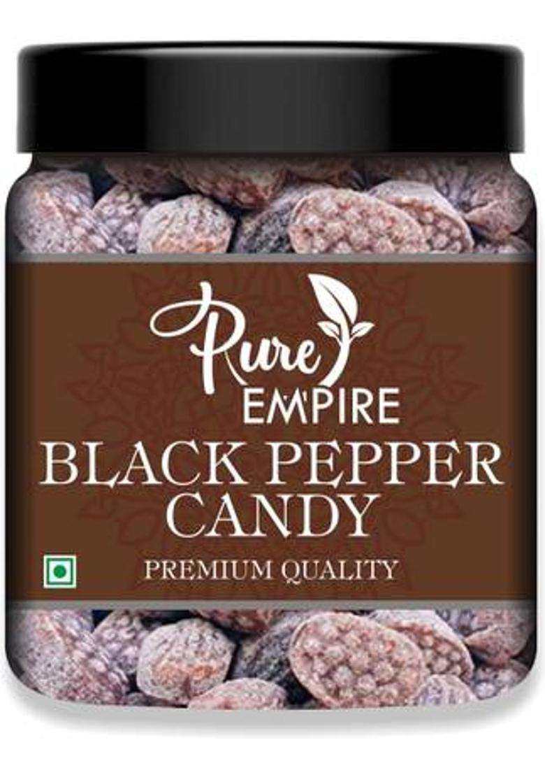 Pure Empire Black Pepper Candy /Black Toffee |Black (250 G) Pack of 1 - Indya