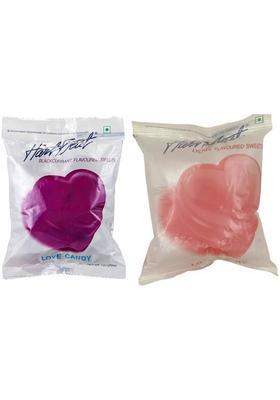 Hart Beat Blackcurrent & Lychee Flavoured Sweets Love Candy -150Gm(Pack Of 2)|(Imported) Blackcurrent,Lychee (2 X 150 G)