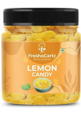 Freshocartz Lemon Flavoured Candy | For Kids Khatti Mithi Nimbu Sweet And Sour Candy, Goli, Meethi, (400 G)