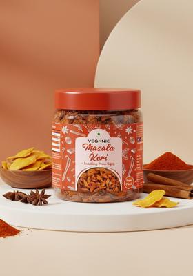 Veganic Masala Keri Mirchi Aam Papad Spicy Tangy Raw Mango Digestive Churan Kachhi Kairi Candy (200 G)