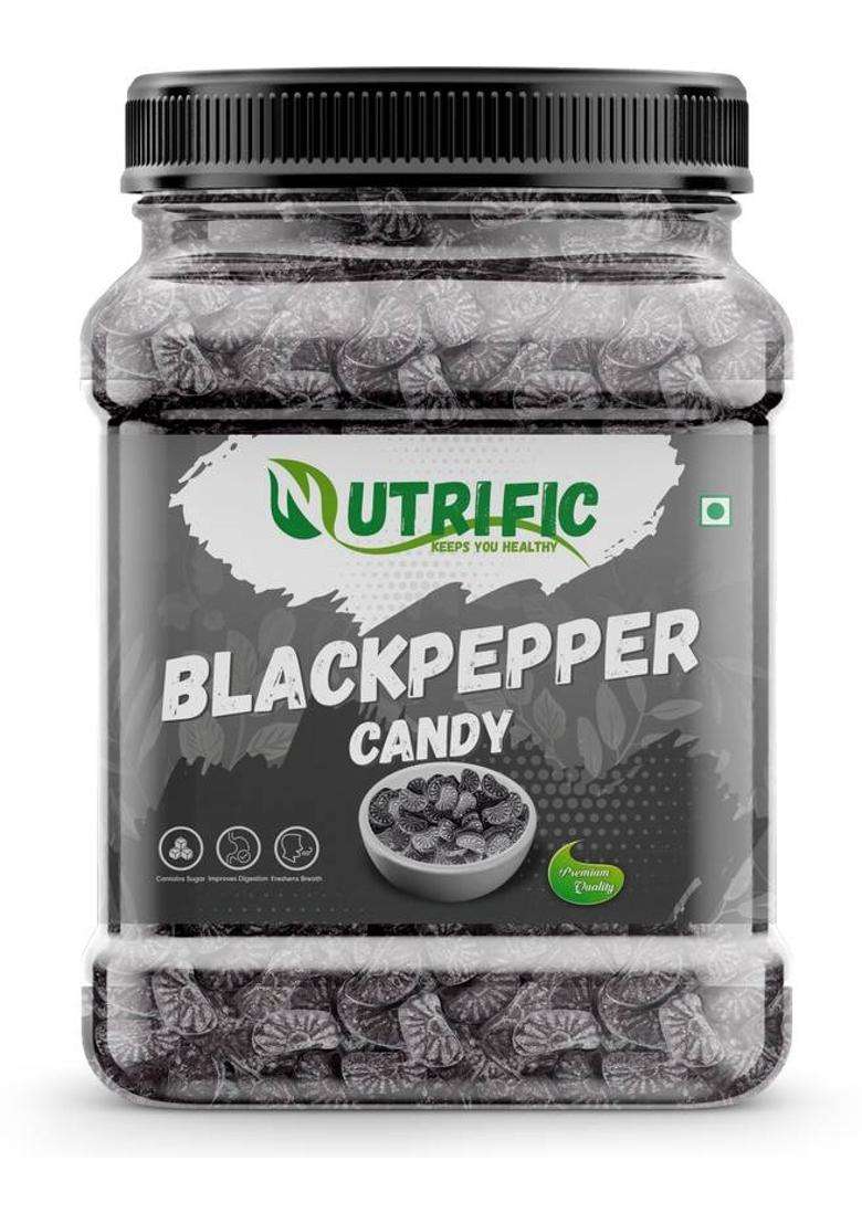 Nutrific Pepper Candy | Black Flavored Kali Mirch (200 G) Pack of 1 - Indya