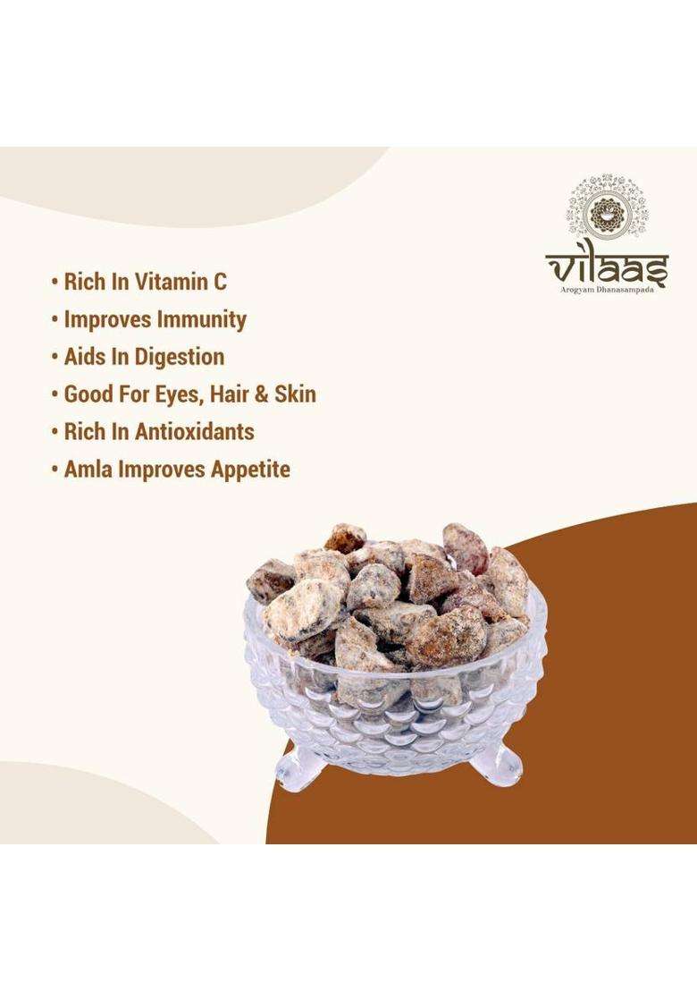 Vilaas Chatpata Amla Candy | 100% Natural, Rich In Vitamin C Boosts Digestion (600 G) Pack of 1 - Indya