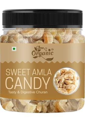 Shree S Organic Sweet Amla Candy 200G Jar Pack / Dry Indian Gooseberries & Tangy (200 G)