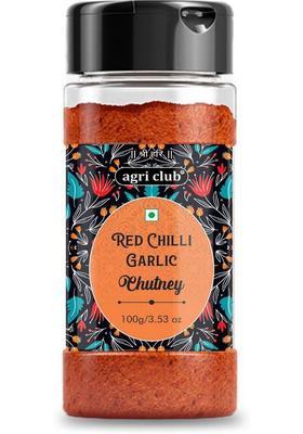 Agri Club Red Chilli Garlic Powder 200Gm/7.53Oz (2X100) Chutney (2X100 G)