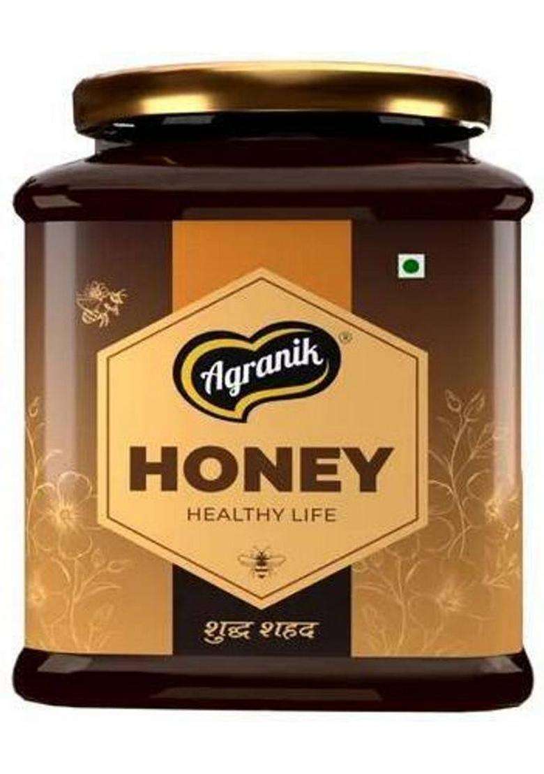 Agranik Pure Himalayan Honey | Multifloral Natural Sourced From The Himalayas (900 G) - Indya