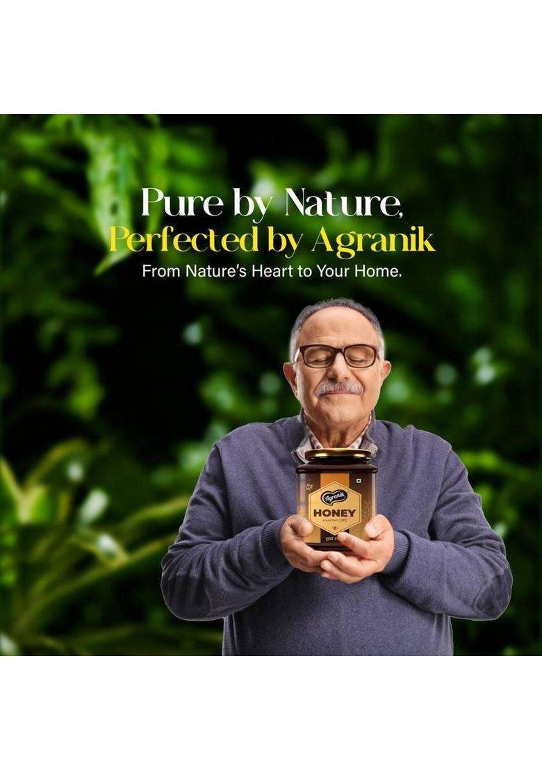 Agranik Pure Himalayan Honey | Multifloral Natural Sourced From The Himalayas (900 G) - Indya