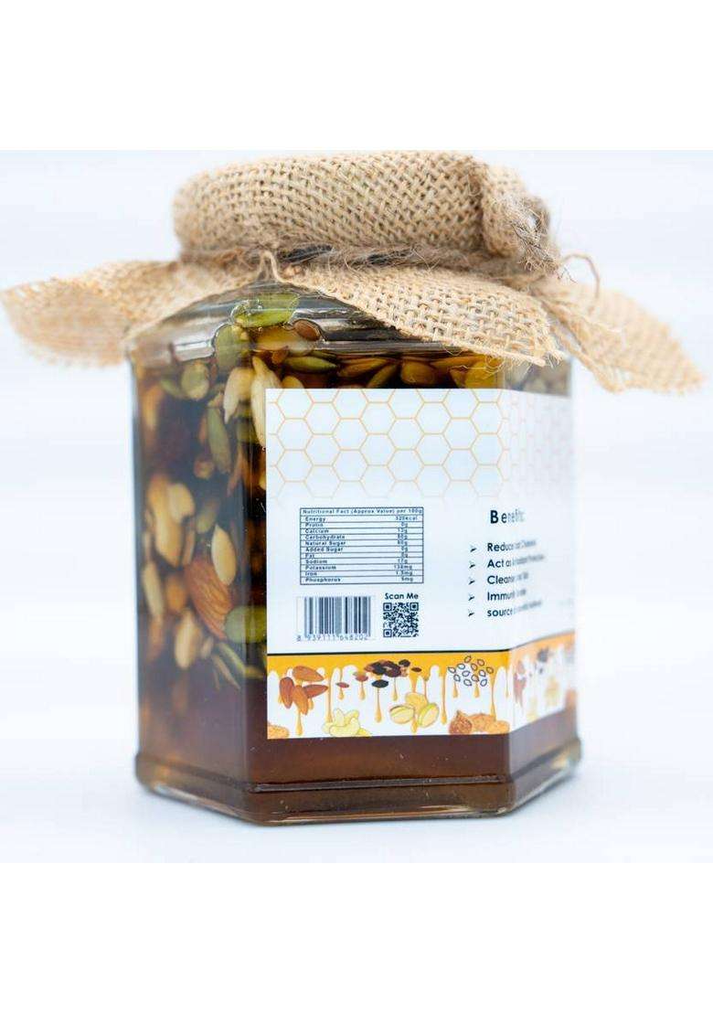 Cultiway Organics Pure And Natural Dry Fruits & Nuts Mixed With Organic Honey (250 G) - Indya