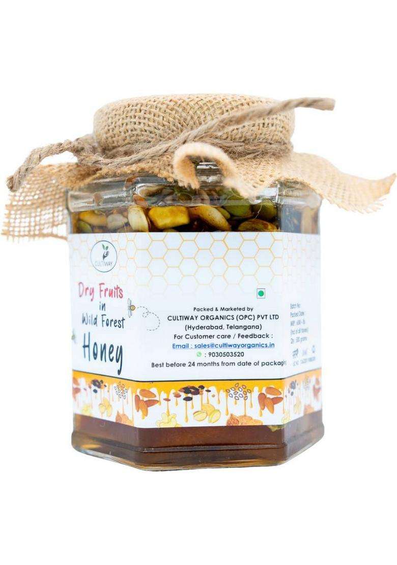 Cultiway Organics Pure And Natural Dry Fruits & Nuts Mixed With Organic Honey (250 G) - Indya