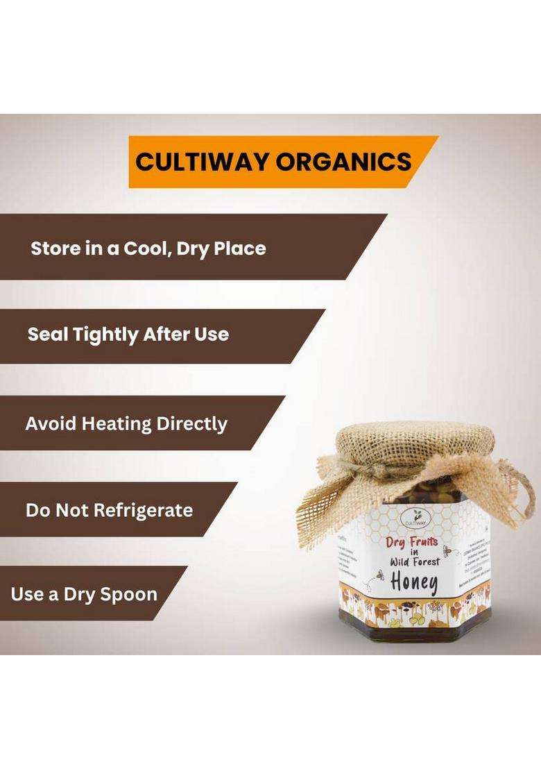 Cultiway Organics Pure And Natural Dry Fruits & Nuts Mixed With Organic Honey (250 G) - Indya