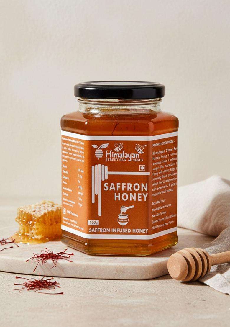 Himalayan Street Raw Honey Natural Organic Quality Saffron 500 G (500 G) - Indya