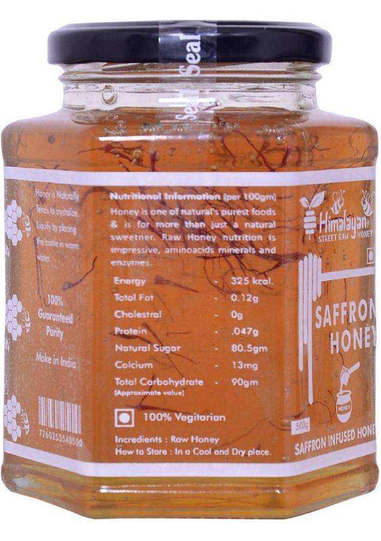 Himalayan Street Raw Honey Natural Organic Quality Saffron 500 G (500 G) - Indya
