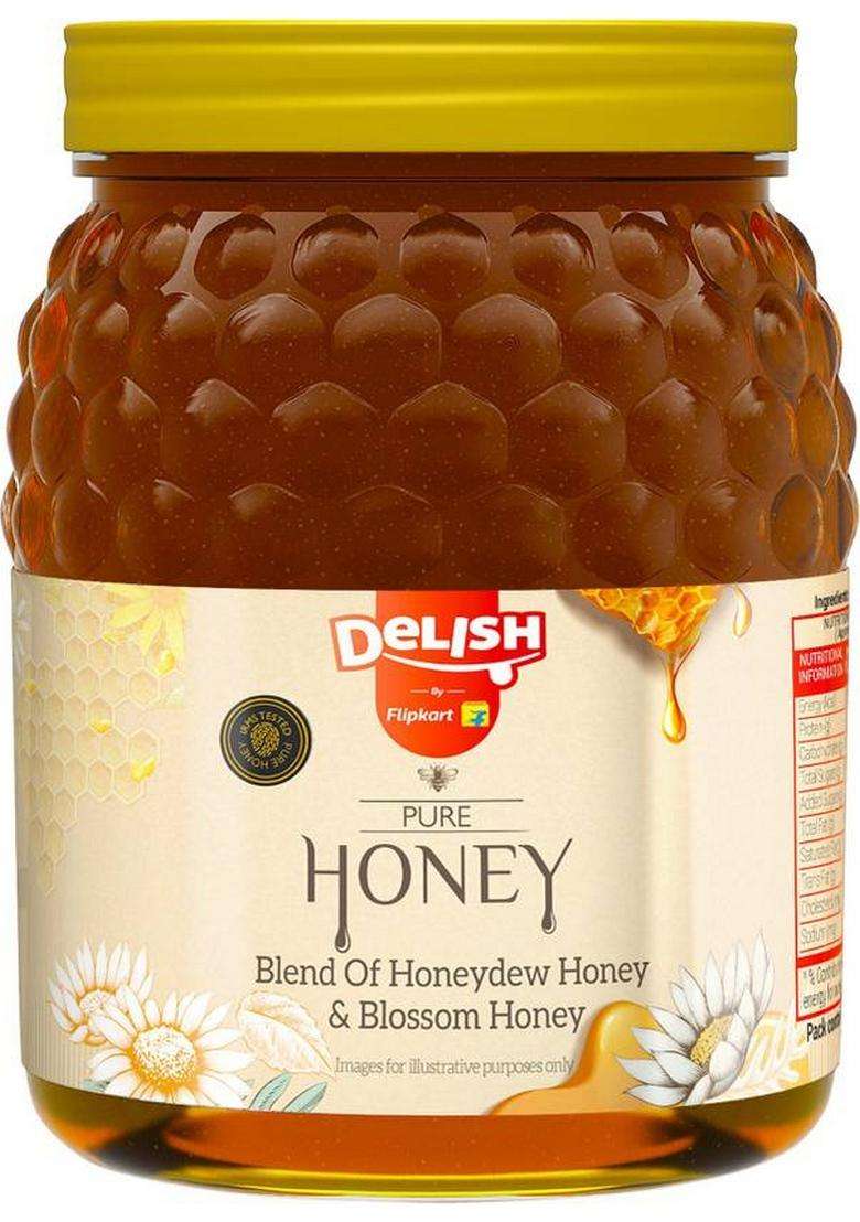Delish By Flipkart Pure Honey With No Sugar Adulteration (1 Kg) - Indya