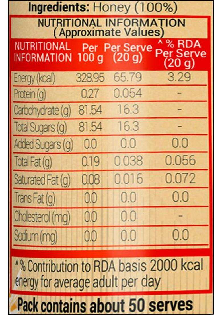 Delish By Flipkart Pure Honey With No Sugar Adulteration (1 Kg) - Indya
