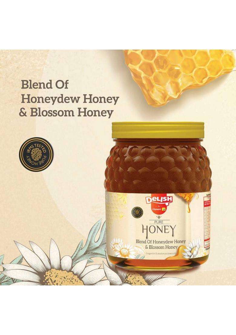 Delish By Flipkart Pure Honey With No Sugar Adulteration (1 Kg) - Indya