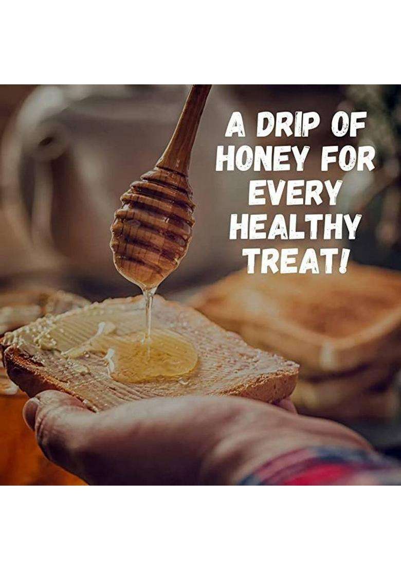 Healthy Roots Acacia Honey 500Gm Organic Raw Unprocessed Pure & Natural (Pack Of 2) (2 X 0.5 Kg) - Indya