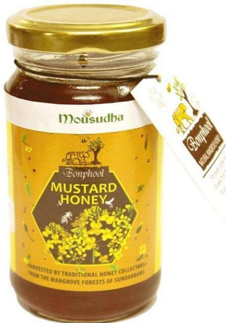 Bonphool Mustard Honey For Immunity 100% Pure & Natural, Rich In Antioxidants Minerals (250 G) - Indya