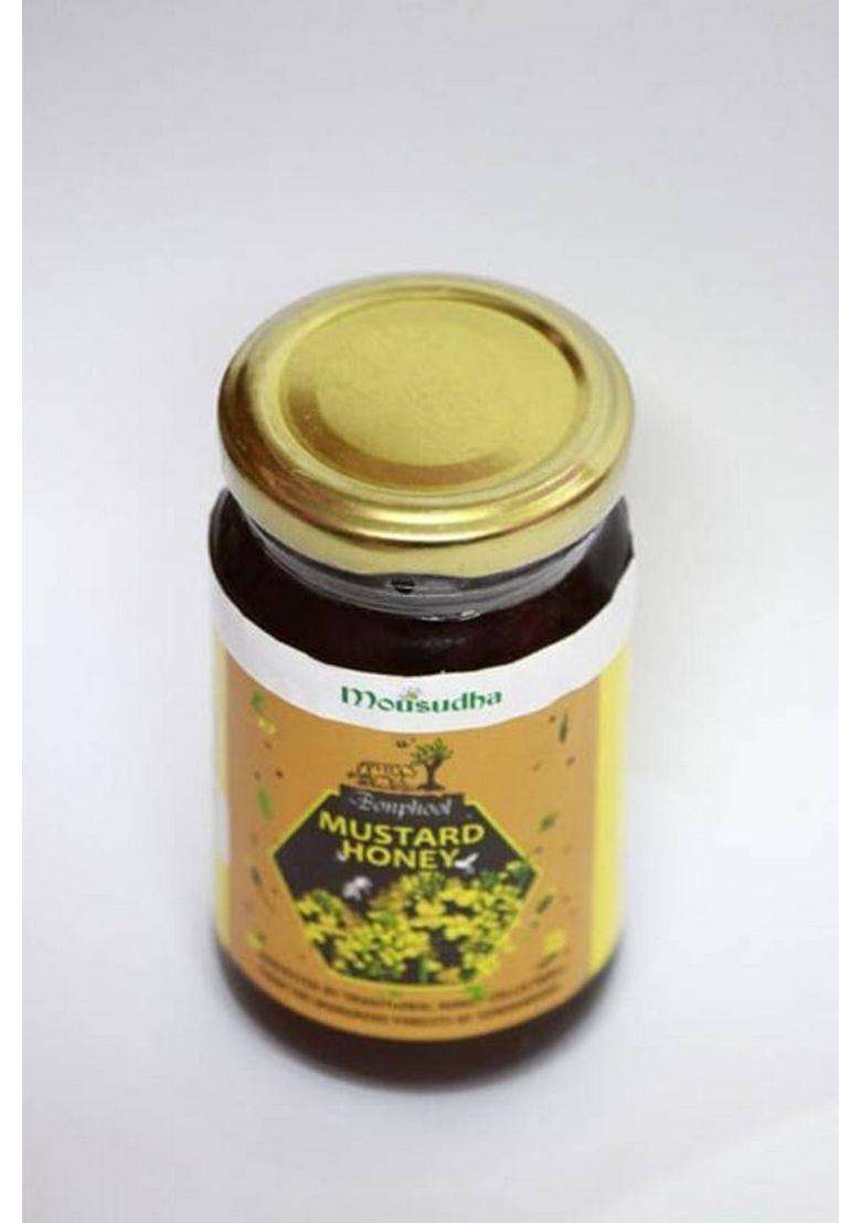 Bonphool Mustard Honey For Immunity 100% Pure & Natural, Rich In Antioxidants Minerals (250 G) - Indya
