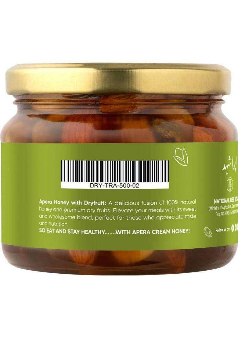 Apera Dryfruit Honey Made With 100% Pure And Organic Dryfruits 400Gm (0.4 Kg) - Indya