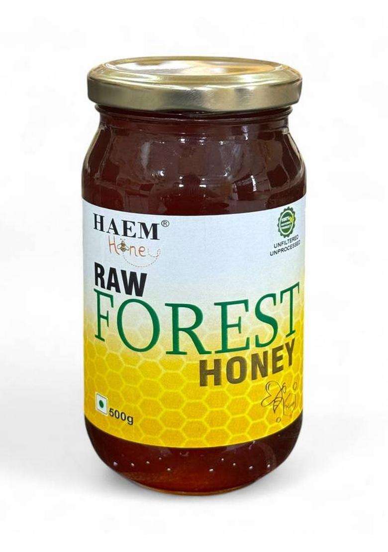 Haem Honey Raw Forest Honey, Unfiltered Wild Natural Immunity Booster Cold And Cough (500 G) - Indya