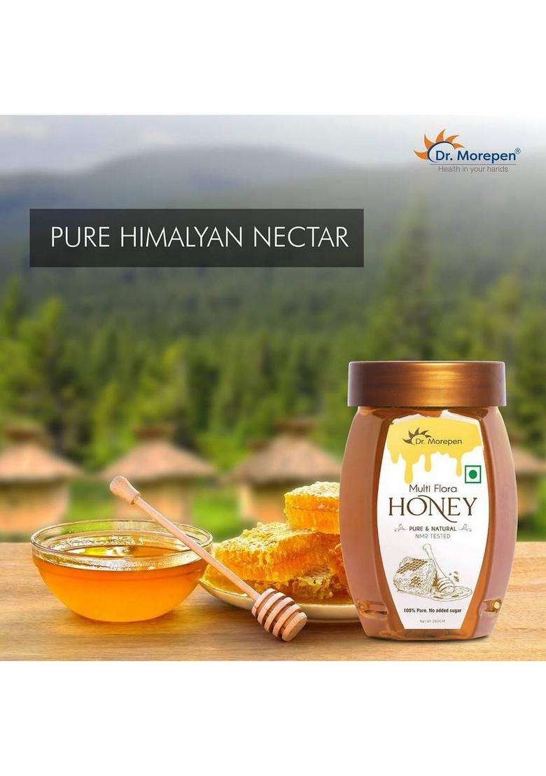 Dr. Morepen 100% Natural Pure Honey & Multi Flora 250 Gm Pack Of 4 (4 X 0.25 Kg) - Indya
