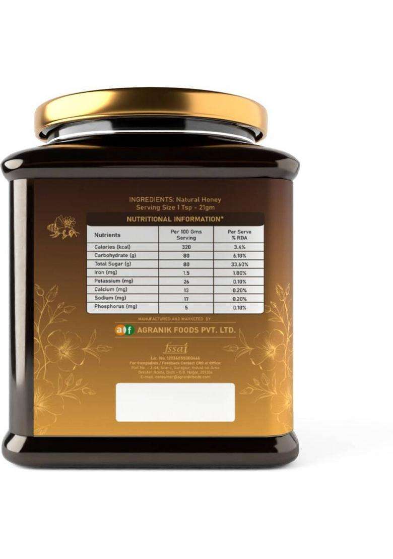 Agranik Pure Natural Honey (500 G) - Indya