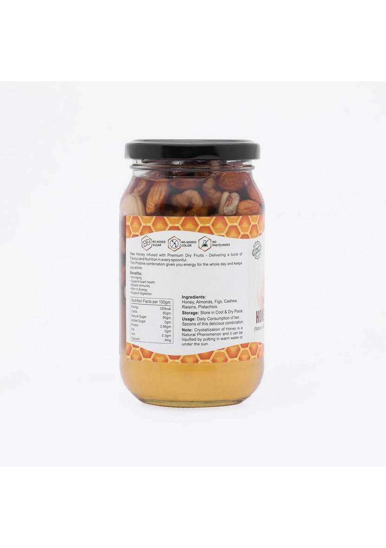 Beeman Organica Honey Nut Fusion Anti Ageing Super Energy Booster Premium Nuts (500 G) - Indya