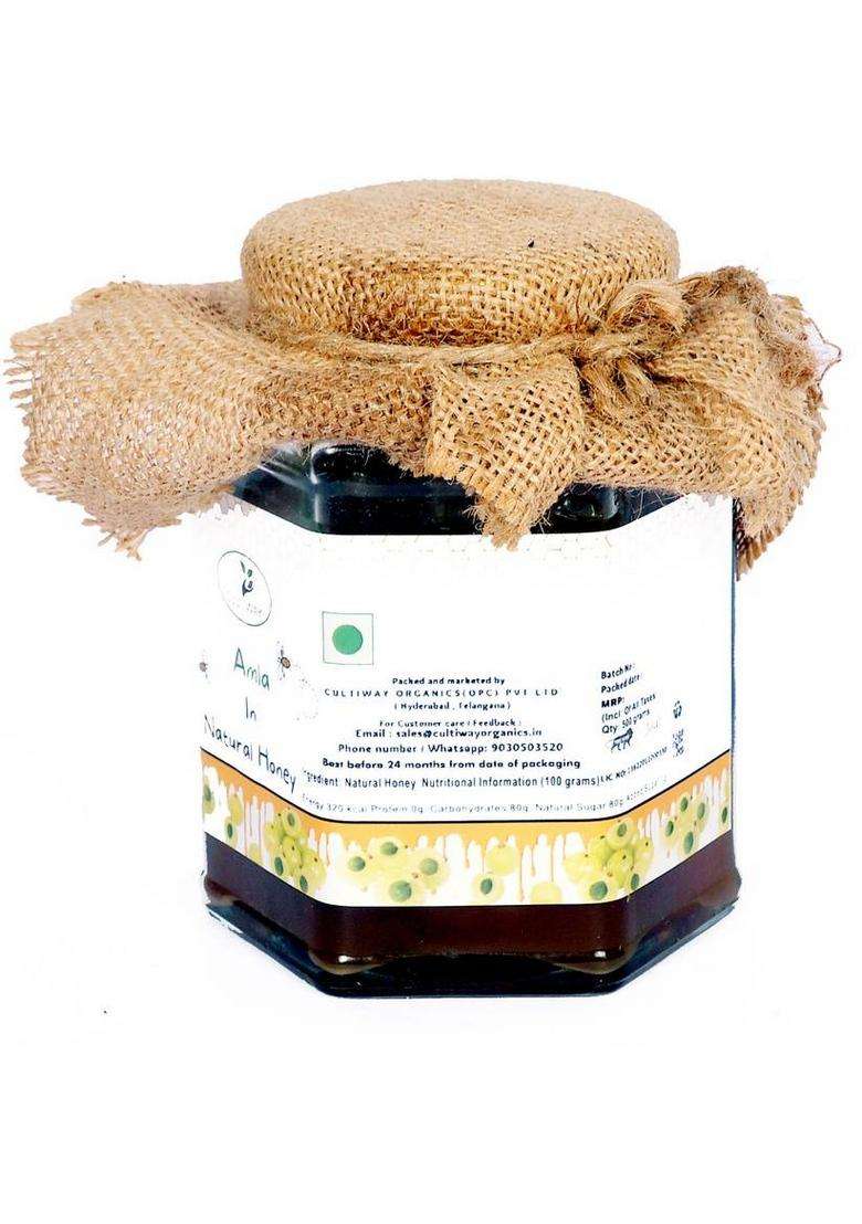 Cultiway Organics Mother Hand Made Herbal Organic Amla Murabba (500 G) - Indya