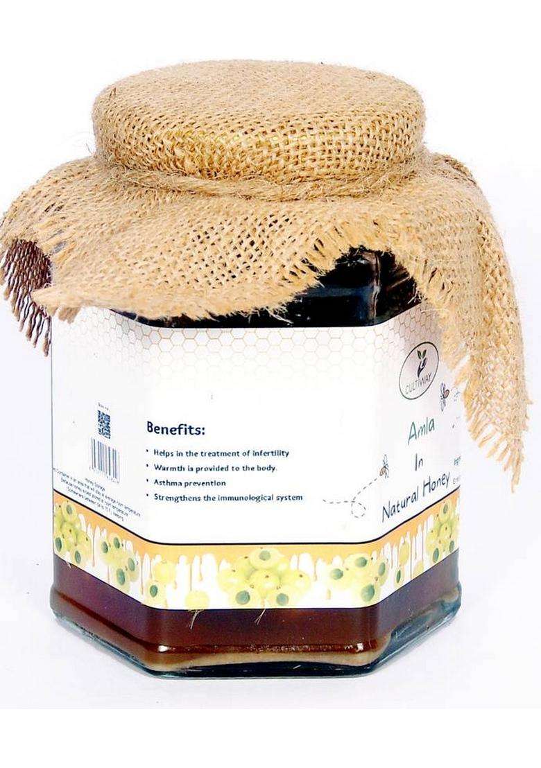 Cultiway Organics Mother Hand Made Herbal Organic Amla Murabba (500 G) - Indya