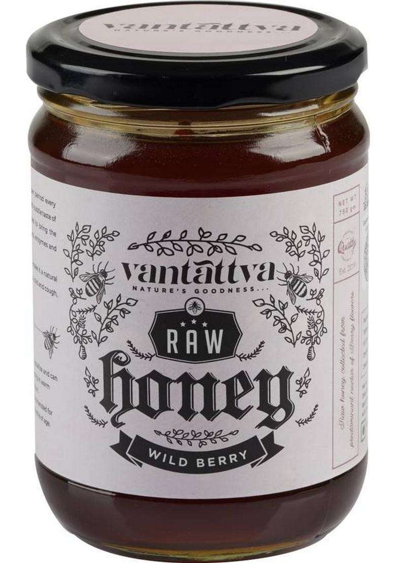 Vantattva Unprocessed Organic Raw Honey-Wild Sidr Berry (750 G) - Indya