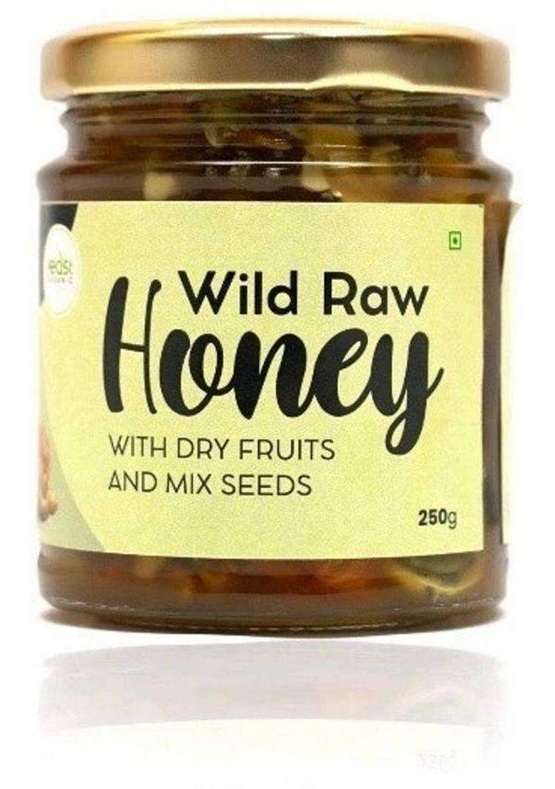 Feast Organic Wild Honey With Dry Fruits & Mix Seeds 250G (250 G) - Indya