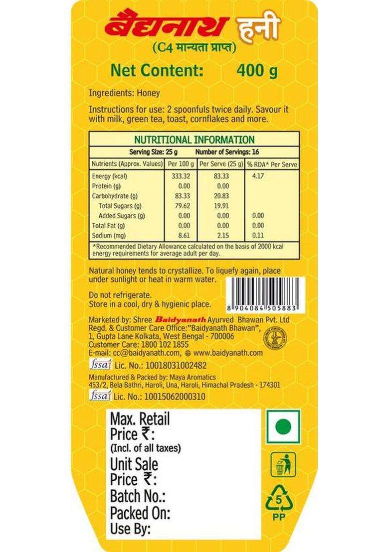 Baidyanath Honey Squeezy : 100% Pure World