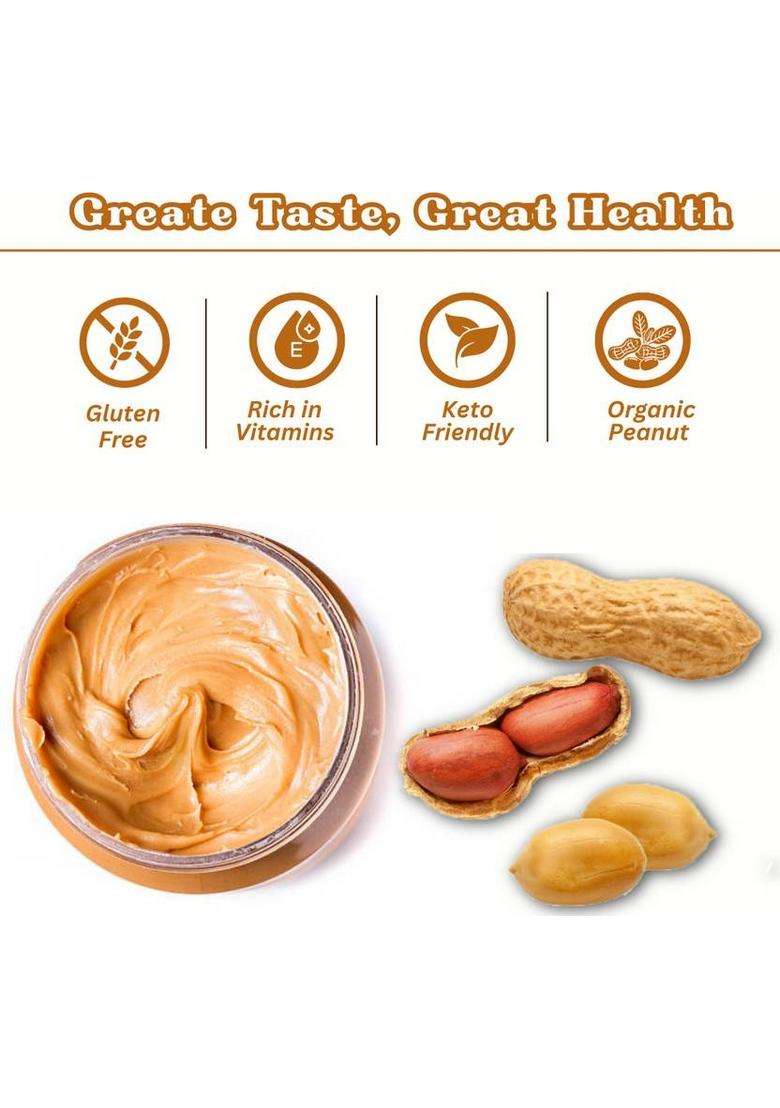 Being Fit High Protein American Peanut Butter Crunchy Cholesterol Free ,Vegan (1 Kg) - Indya