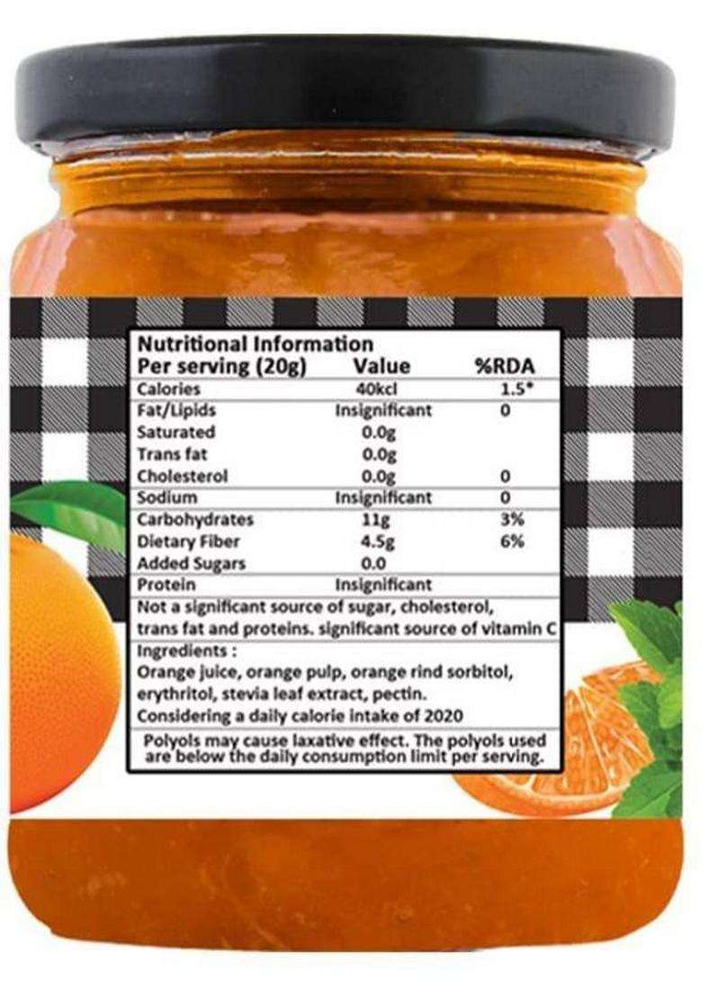 Vistevia Sugar Free Combo Of Orange & Mulberry Jam- Pack 2 (220G X 2) (440 G, - Indya