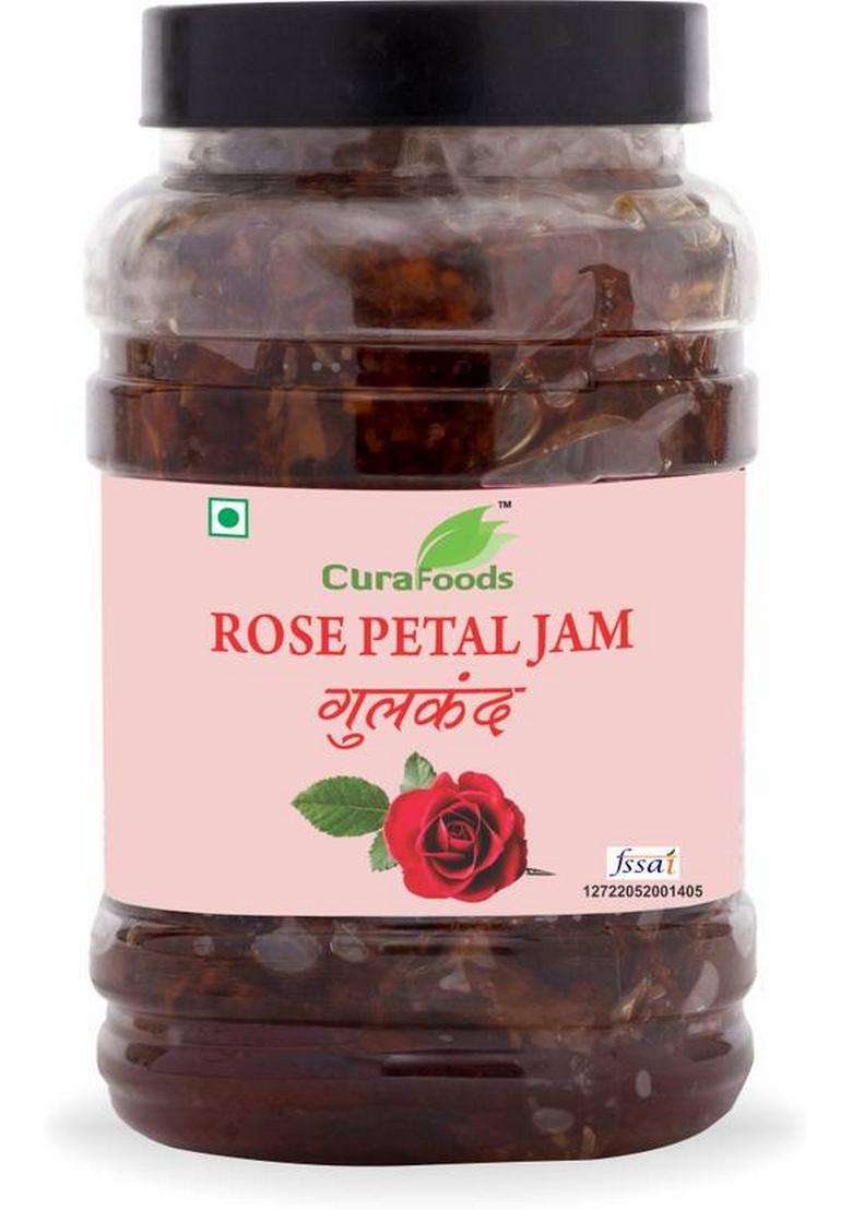 Cura Pure Gulkand Natural Rose Petal Jam For Energy & Immunity Boost (500 G) - Indya
