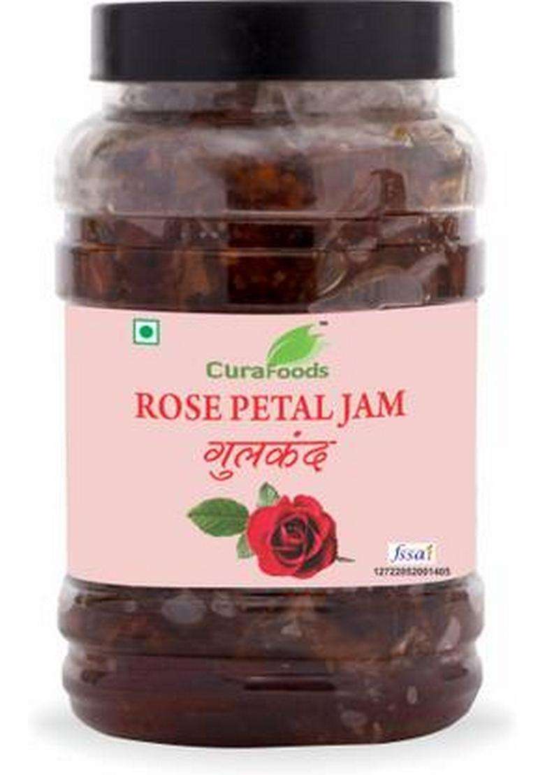 Cura Pure Gulkand Natural Rose Petal Jam For Energy & Immunity Boost (500 G) - Indya