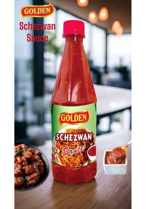 Golden Schezwan Sauce, Spicy, Fresh, Tasty |No Added Color & Flavors| Sauces (650 G)