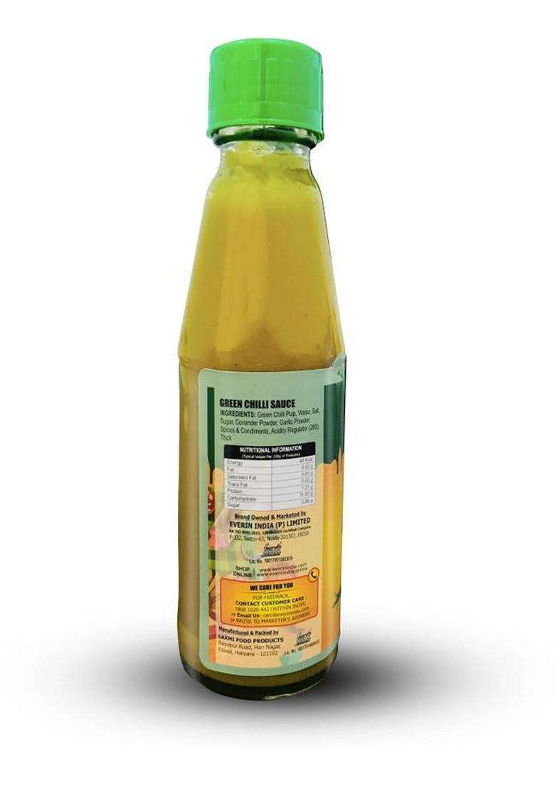 Everin Zingy And Green Chilli Sauce Soya Sauces (2 X 200 G) - Indya