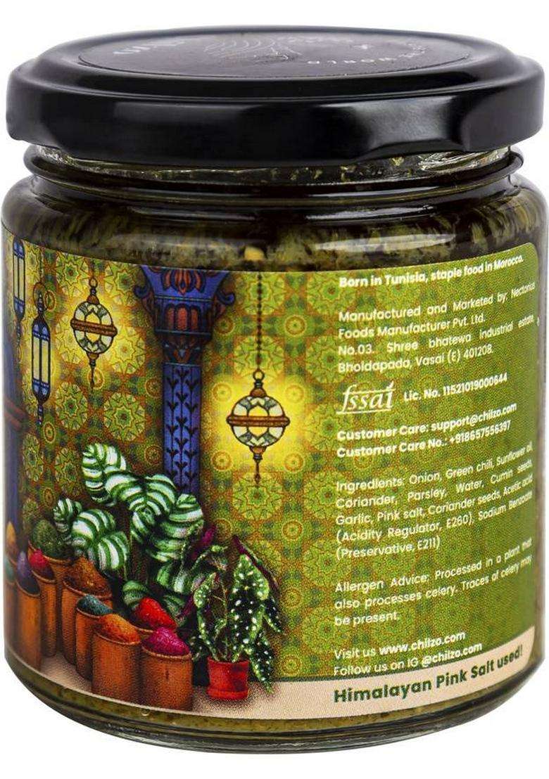 Chilzo Green Harissa Sauce & Dip (200 Ml) - Indya