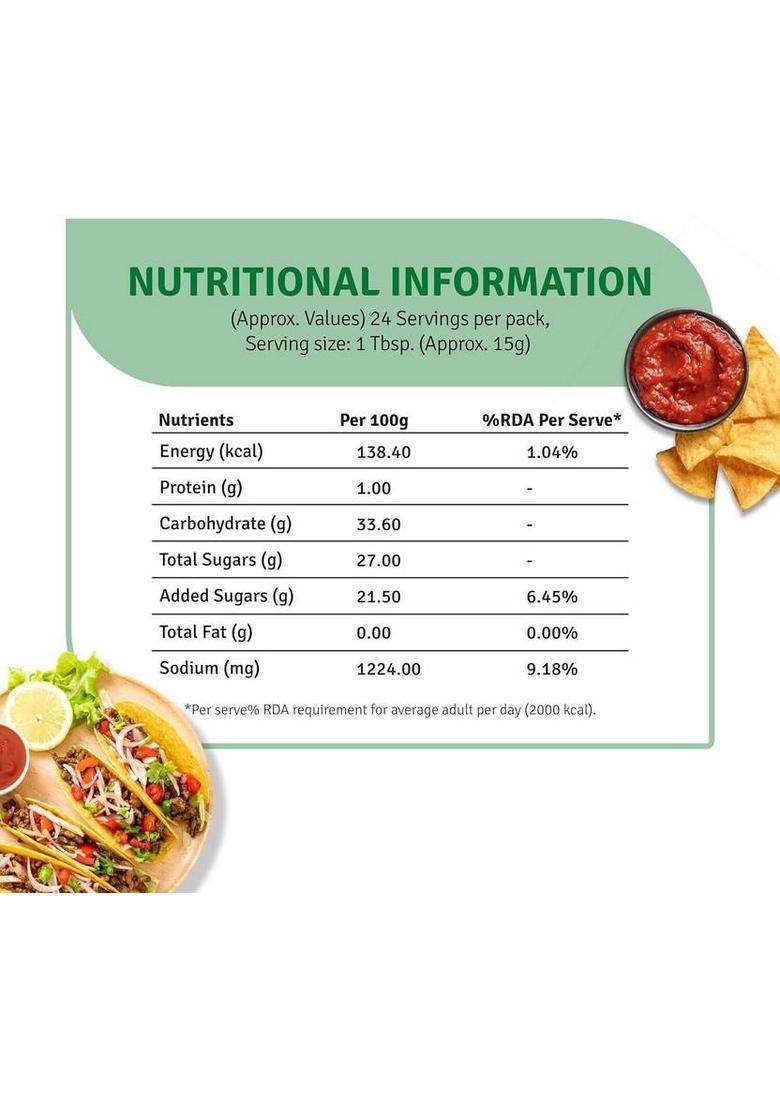 Veeba Salsa Dip 360Grams Pack Of 1 (360 G) - Indya