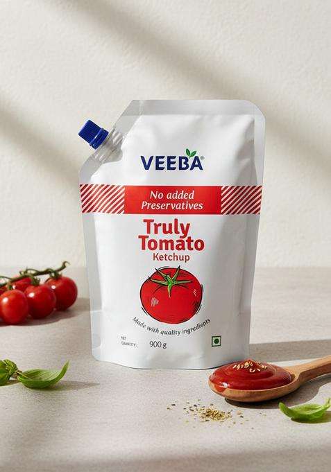 Veeba Truly Tomato Ketchup Sauce (900 G)