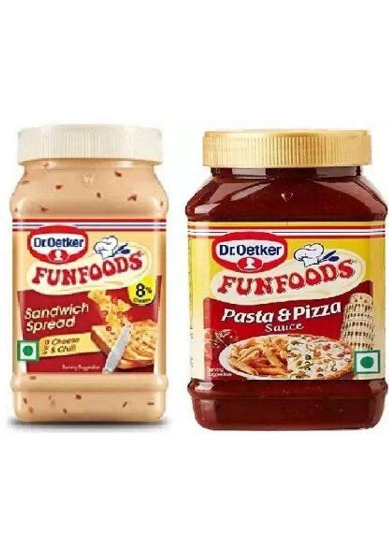 Funfoods Pasta Pizza Sauces & Ketchup (2 X 144 G) - Indya