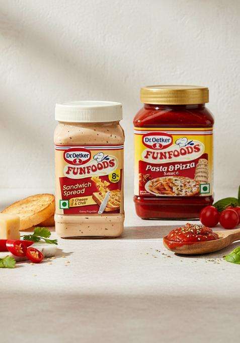 Funfoods Pasta Pizza Sauces & Ketchup (2 X 144 G)