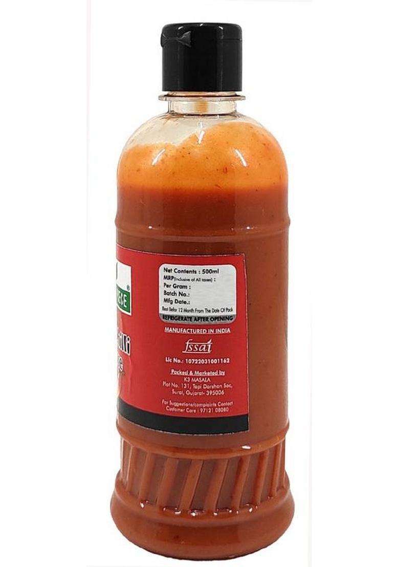 Green Piece Red Chilli Sauce (500Ml) (Pack Of 2) (2 X 500 Ml) - Indya