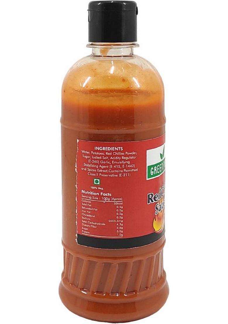 Green Piece Red Chilli Sauce (500Ml) (Pack Of 2) (2 X 500 Ml) - Indya